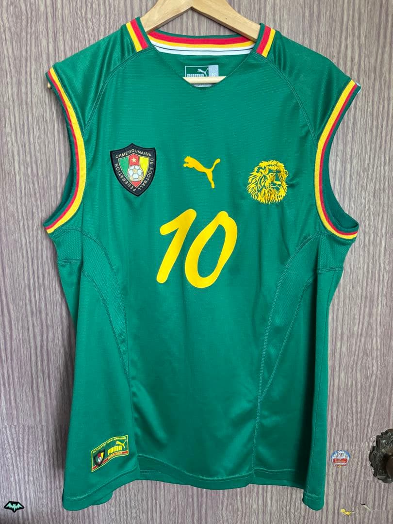 カメルーン代表ユニフォーム　エムボマ 激レア】カメルーン代表 エムボマ 日韓W杯2002 正規品 ユニフォーム