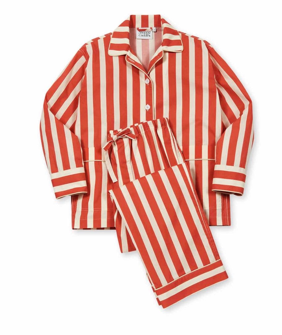 SNAPPY CUDDLE パジャマセットアップ SNAPPY CUDDLE】Sophisticated Scarlet Pajama Set ☆ GD着用 (ルーム
