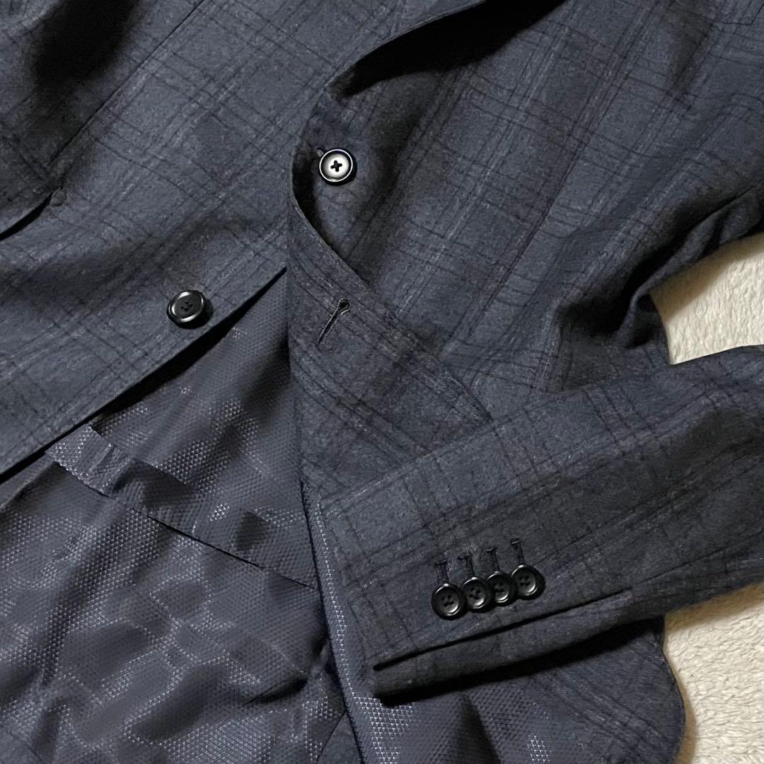 専用ヒルトン × 伊・コロンボ社 グレンチェック柄スーツ A6/T175 美品