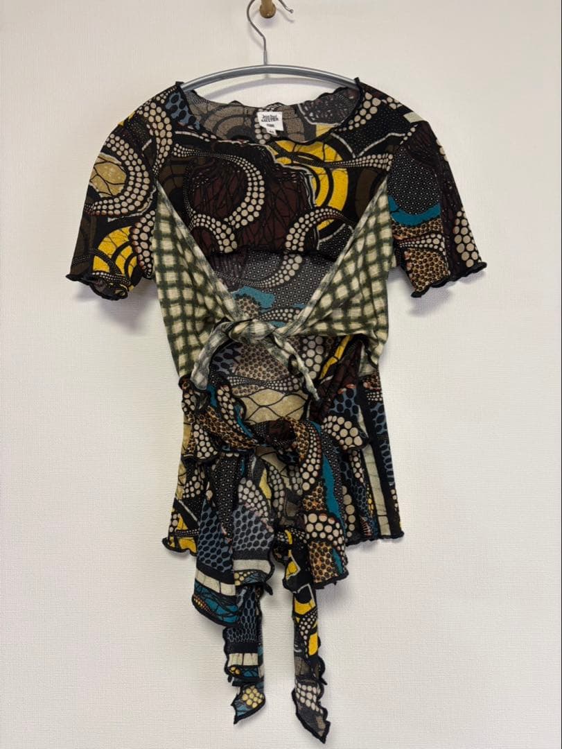 ジャンポールゴルチェ　パワーネット　前結び　トップス　レディース 楽天市場】【中古】 Jean Paul GAULTIER FEMME / ステンドグラス柄