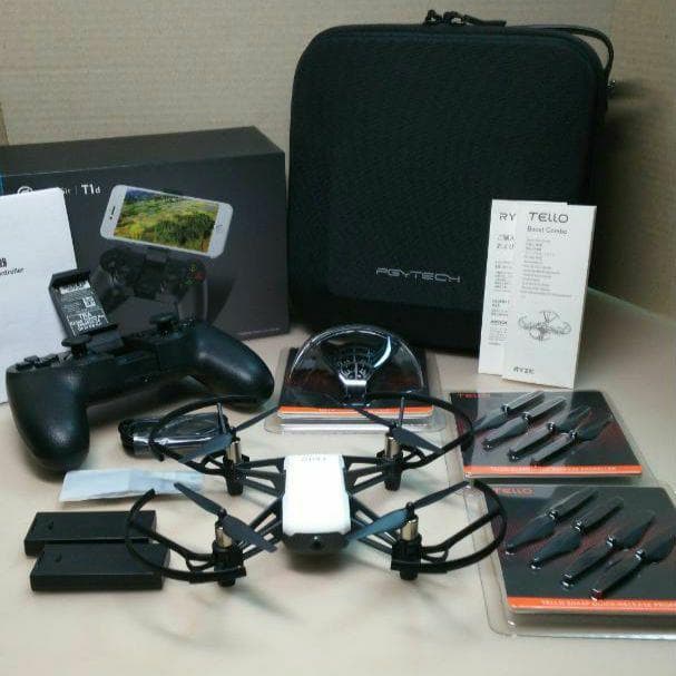 ドローン DJI Tello 送信機セット & 専用ケース・付属品付き Ryze Tech、トイドローン「TELLO」に初心者向け体験セット - 価格.com