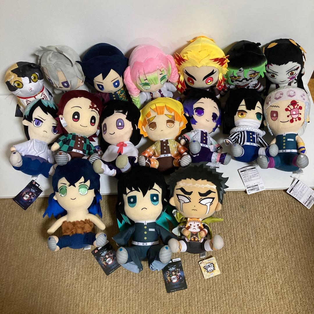 鬼滅の刃 ぬいぐるみ BIGぬいぐるみ アミューズメント 17体 まとめ売り