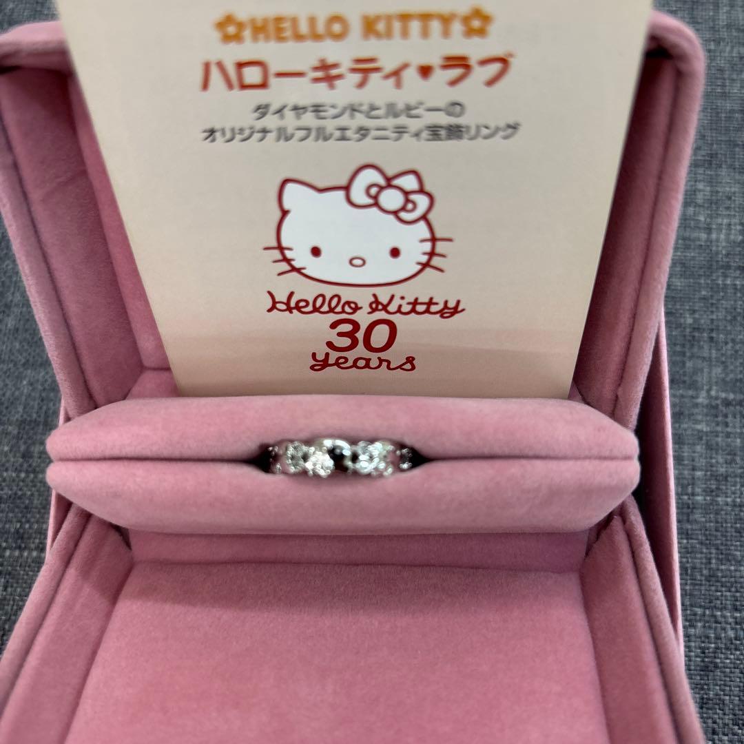 ハローキティ 30周年 ダイヤモンド ルビー リング - メルカリ