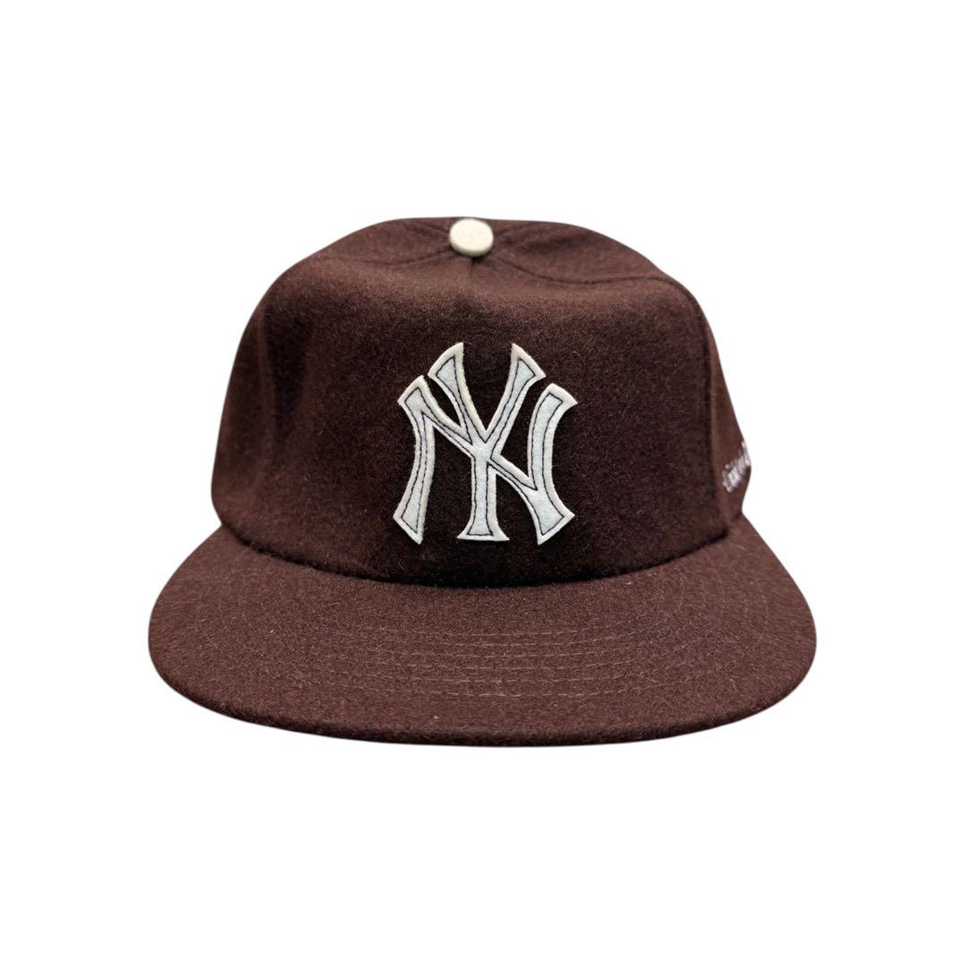 人気ブラウン Uncle Jay's Vintage YANKEES キャップ Uncle Jay's Vintage New York Yankees Melton Wool Cap - Brown - RAWDRIP