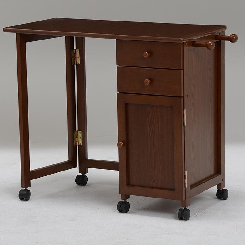 折りたたみ デスク&折りたたみチェアー　サイドチェスト デスク&チェア 折りたたみ式 [幅70][2点セット] | おしゃれな家具