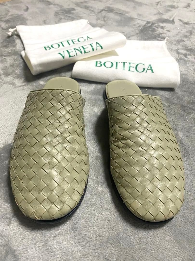 Bottega Veneta サンデー スリッパ イントレチャート[正品] サンデー スリッパ|ブラック/メンズ ボッテガ・ヴェネタ Bottega Veneta®