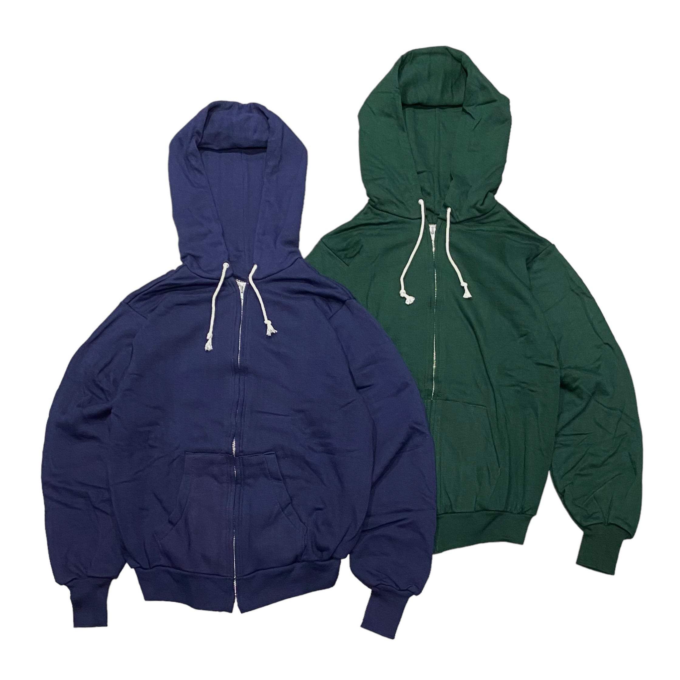 70S USA製 Healthknit 裏サーマル ジップスウェット XXL 70S USA製