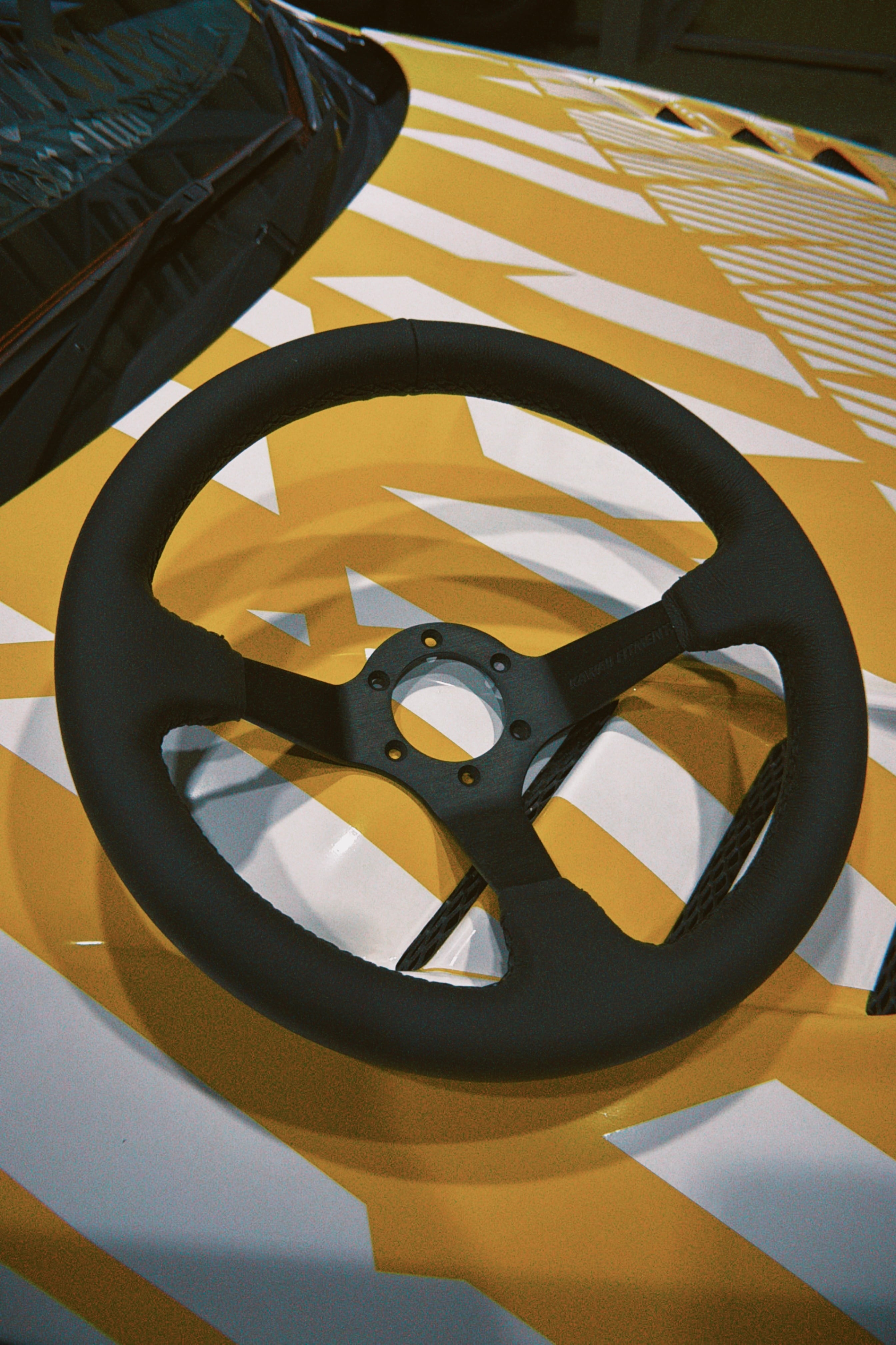 KF steering wheel ver.05 black / black | KAWAII FITMENT.