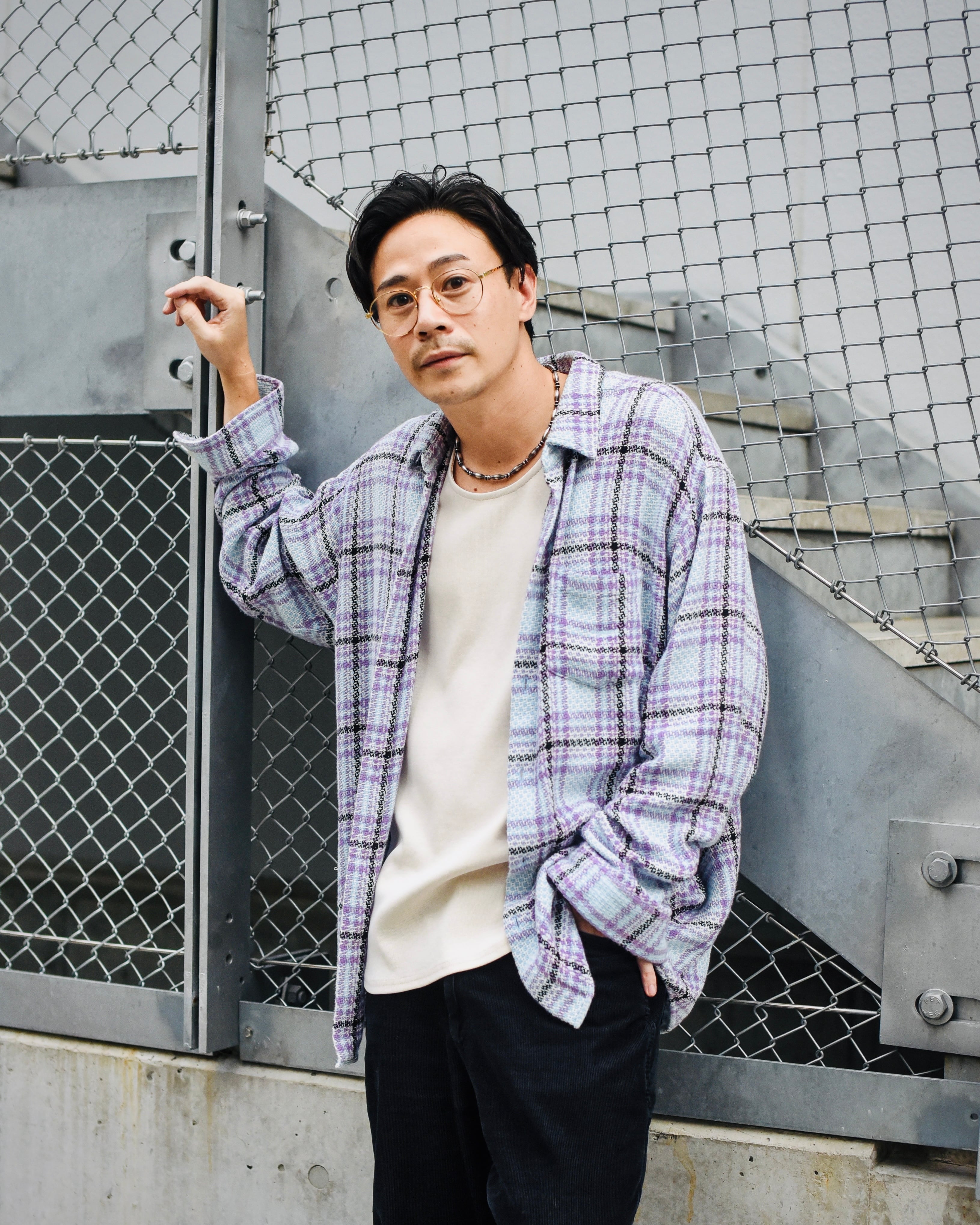SUPREME - Basket Weave Plaid Shirt (size-L) ¥18000+tax | Pay ID