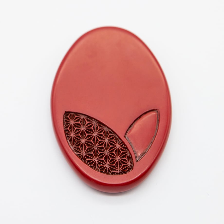 ○池野漆工芸 村上木彫堆朱 姫鏡 地紋 | タクミクラフト｜新潟の伝統