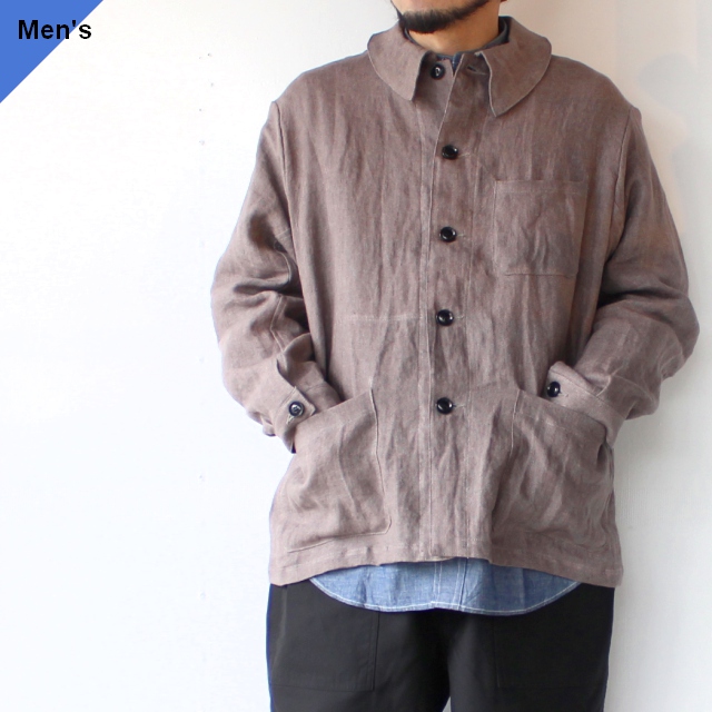 weac. リネンフレンチワークジャケット NEW FRENCH WORKJACKET