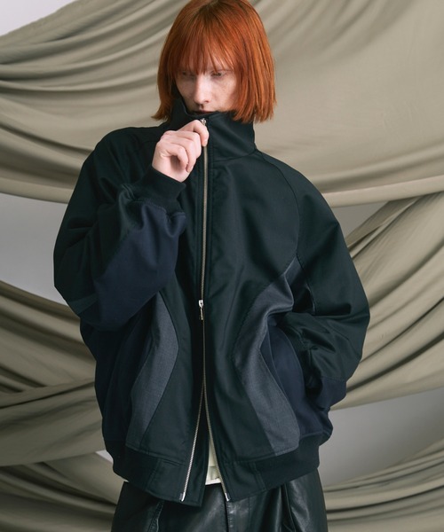 UNISEX》Wool Mixed Prime-Over Track Jacket/ウールミックスプライム