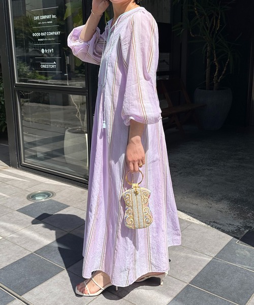 NE QUITTEZ PAS!（ヌキテパ）の「ne Quittez pas/COTTON VOILE STRIPE