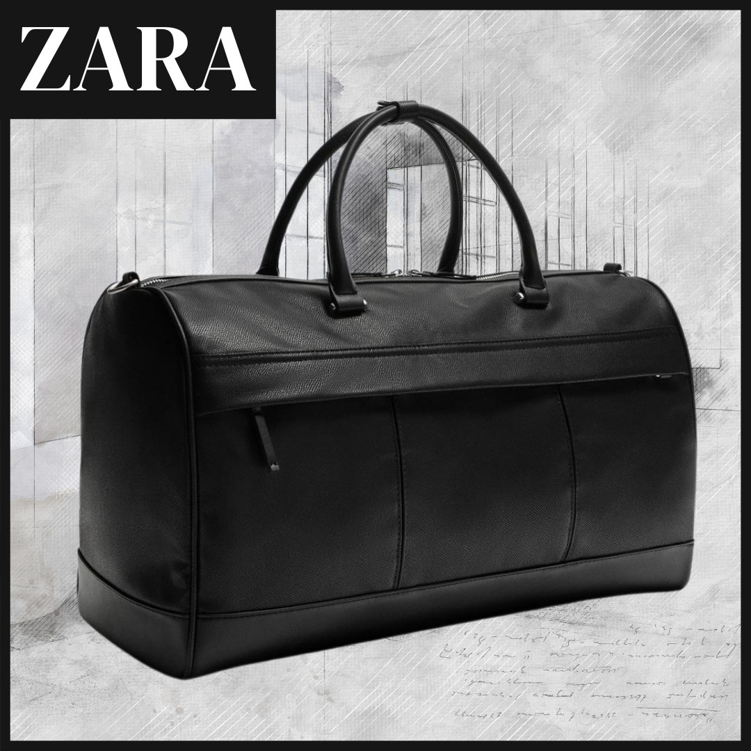 ZARA】テクスチャーウィークエンダーバッグ (ZARA/ボストンバッグ