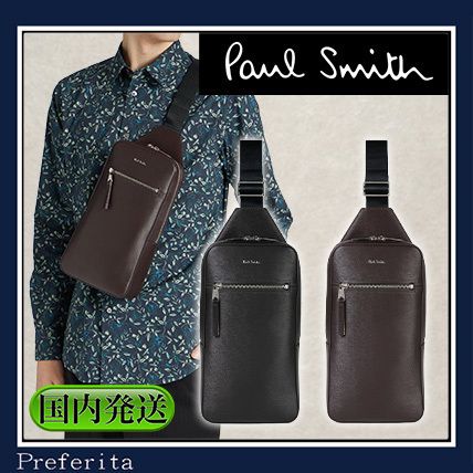 Paul Smith】ボディバッグストローグレインレザー (Paul Smith/バッグ
