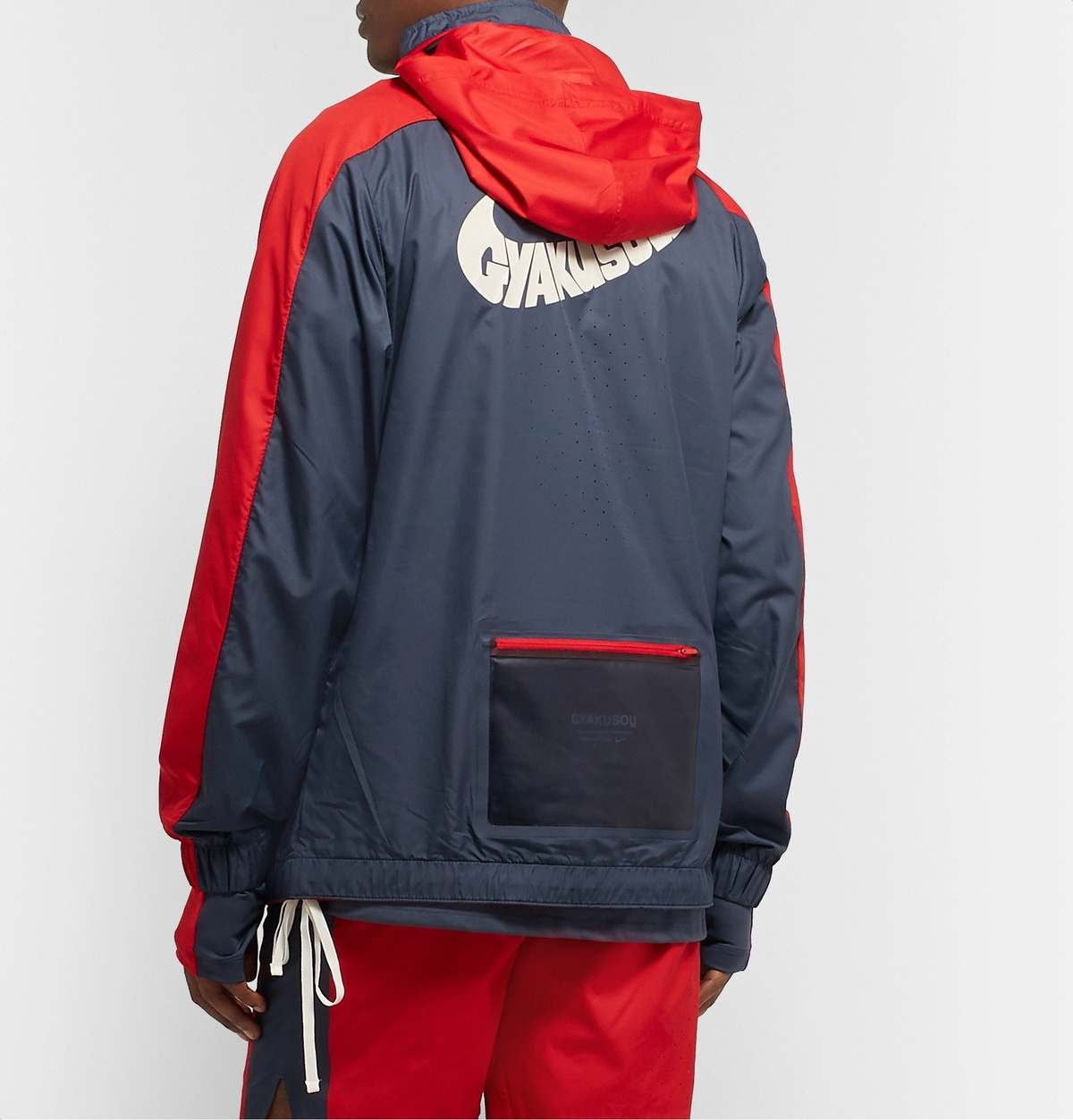 Nike x Undercover - GYAKUSOU NRG Logo-Print Shell Half-Zip Hooded