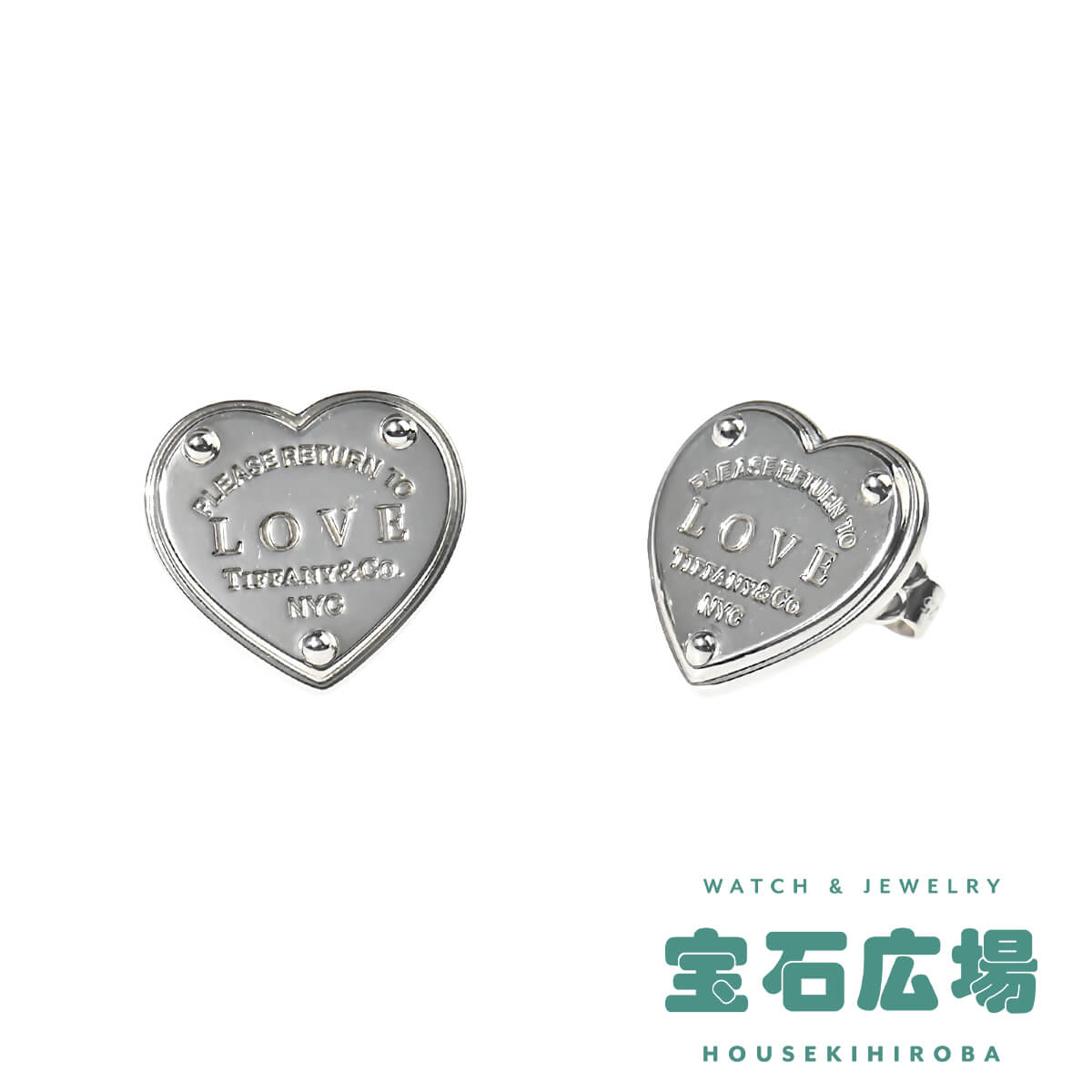 60013282 リターントゥティファニー ラブハートタグ ピアス 新品