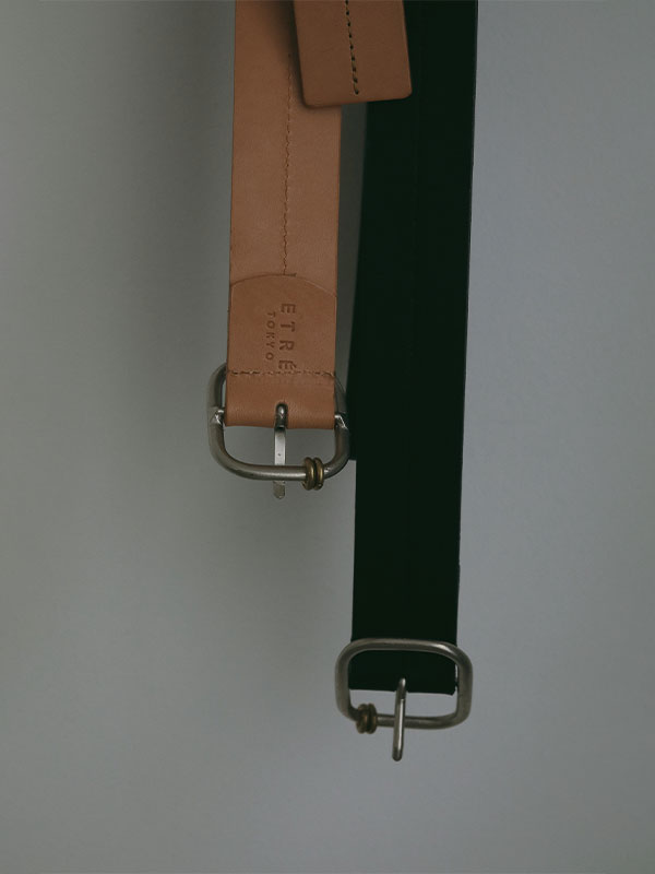 ブラスリングバックルセンターステッチベルト(F BEIGE): グッズ